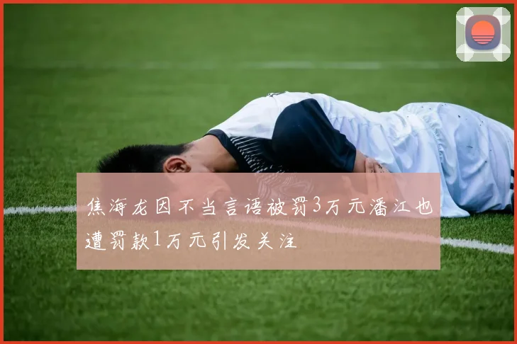 焦海龙因不当言语被罚3万元潘江也遭罚款1万元引发关注